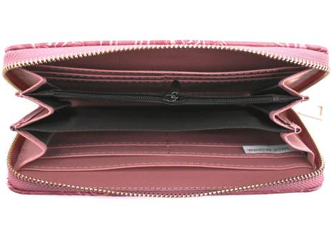 Dámská / dívčí velká peněženka  pouzdrového typu  s květovaným vzorem