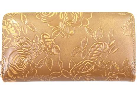 Dámská / dívčí velká peněženka  pouzdrového typu  s květovaným vzorem