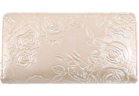 Dámská / dívčí velká peněženka  pouzdrového typu  s květovaným vzorem