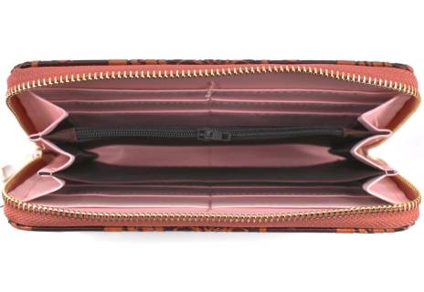 Dámská / dívčí peněženka  pouzdrového typu  s květovaným vzorem