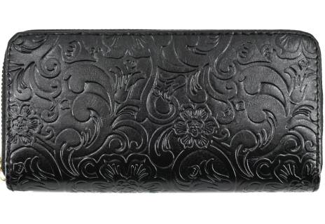 Dámská / dívčí peněženka  pouzdrového typu  s květovaným vzorem
