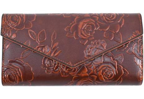 Dámská  peněženka s květovaným vzorem