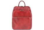Kožený batoh Arteddy - červená
