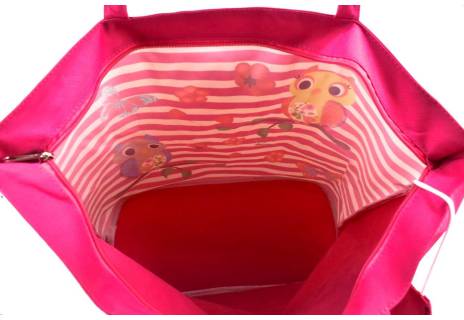 Velká plážová taška s potiskem sova