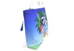 Plážová taška s potiskem - modrá