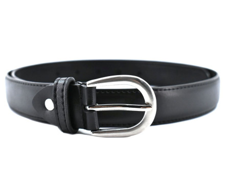 Dámský jednobarevný kožený opasek Arteddy - černá / 110