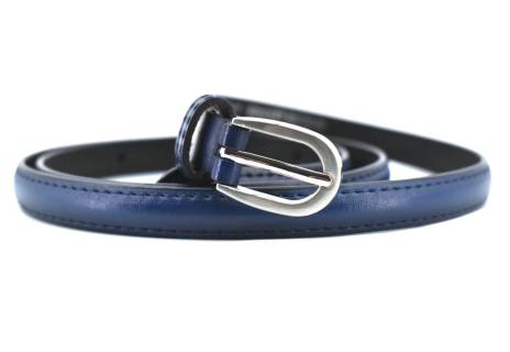 Dámský úzký jednobarevný kožený opasek Arteddy