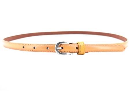 Dámský úzký jednobarevný kožený opasek Arteddy