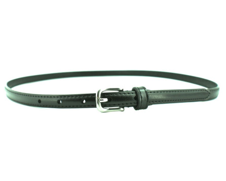 Dámský úzký jednobarevný kožený opasek Arteddy