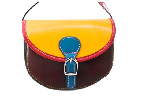 Dámská kožená crossbody kabelka s klopnou Arteddy