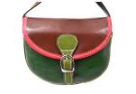 Dámská kožená crossbody kabelka s klopnou Arteddy