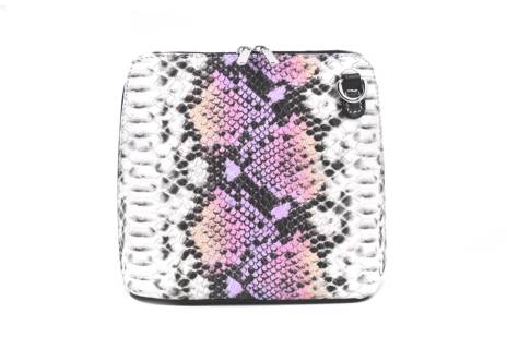 Dámská / dívčí malá  kožená kabelka  se vzorem hadí kůže Arteddy