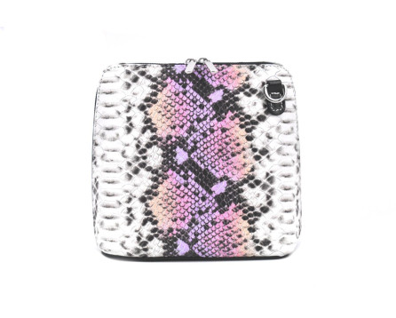 Dámská / dívčí malá  kožená kabelka  se vzorem hadí kůže Arteddy
