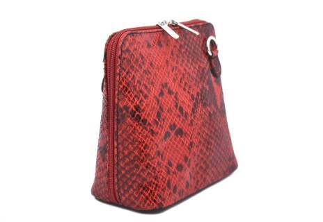 Dámská / dívčí malá  kožená kabelka  se vzorem hadí kůže Arteddy