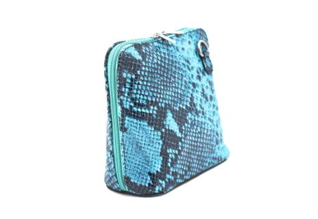 Dámská / dívčí malá  kožená kabelka  se vzorem hadí kůže Arteddy
