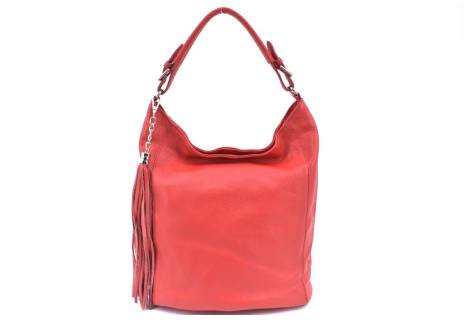 Dámská kožená kabelka s přívěskem Arteddy