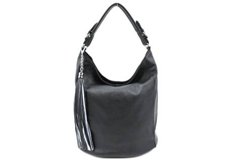 Dámská kožená kabelka s přívěskem Arteddy