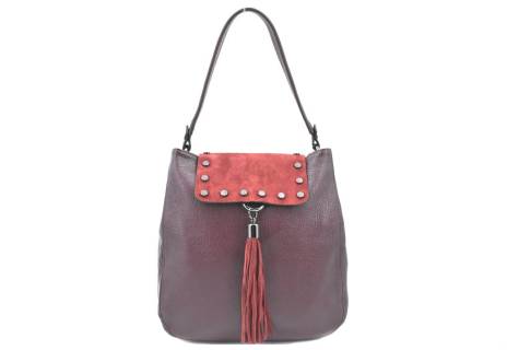 Dámská kožená  kabelka s klopnou Arteddy