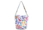 Dámská / dívčí květovaná kožená kabelka crossbody Arteddy