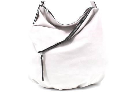 Dámská kabelka vak - krémová