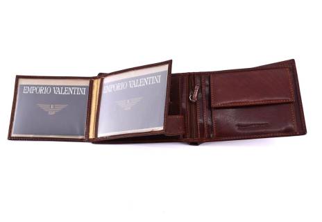 Pánská kožená peněženka Emporio Valentini - hnědá