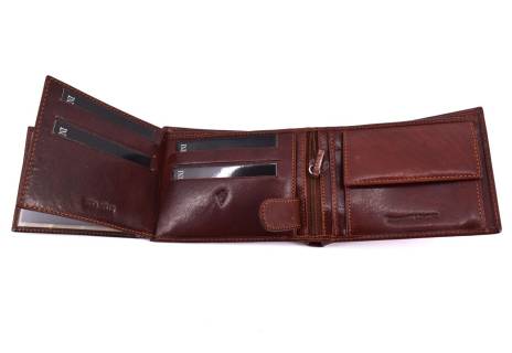 Pánská kožená peněženka Emporio Valentini - hnědá