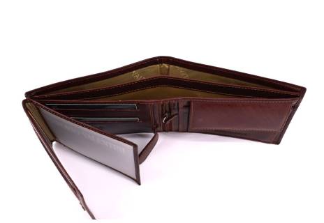 Pánská kožená peněženka Emporio Valentini - hnědá