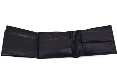 Pánská kožená peněženka Valentini - černá