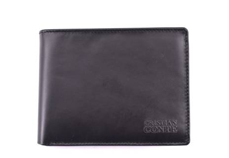 Pánská kožená peněženka Cristian Conte - černá