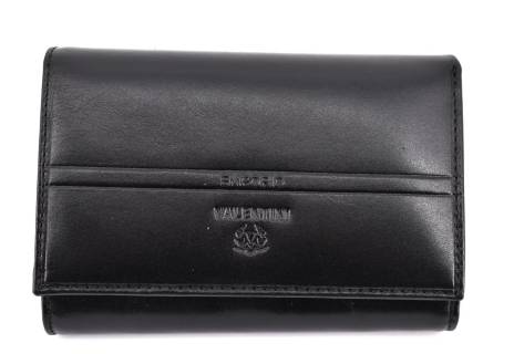 Dámská kožená peněženka Valentini - černá