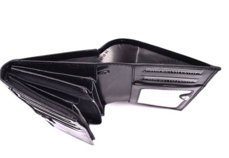 Dámská kožená peněženka Valentini - černá