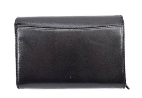 Dámská kožená peněženka Valentini - černá