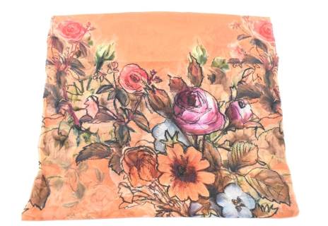 Dámský šátek s květovaným vzorem