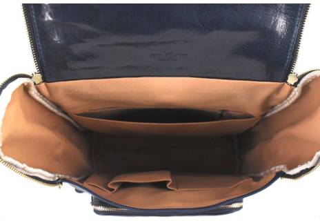 Koženy batoh s klopnou Arteddy