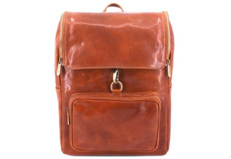 Koženy batoh s klopnou Arteddy