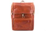 Koženy batoh s klopnou Arteddy