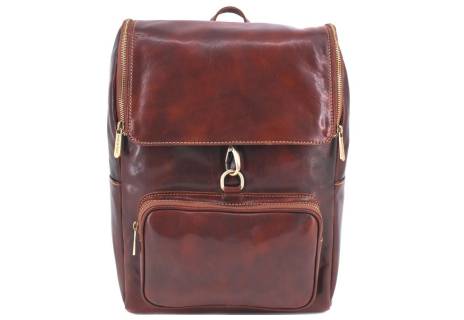 Koženy batoh s klopnou Arteddy
