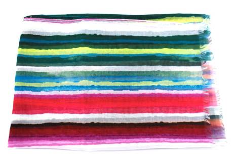 Dámský šátek s barevnými pruhy