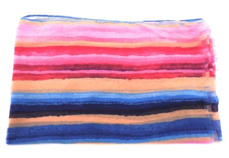 Dámský šátek s barevnými pruhy