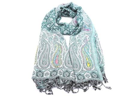 Dámský šátek s kašmírovým vzorem