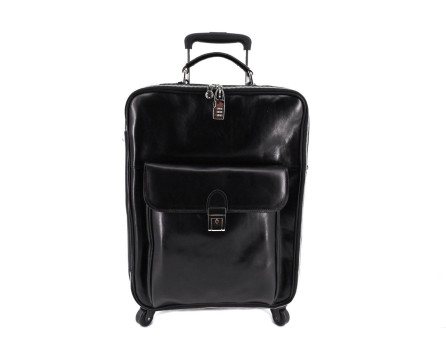 Cestovní palubní kožený kufr Arteddy 45l