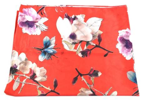 Moderní oboustranný dámský šátek - červená