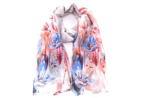 Dámský šátek  s květovaným vzorem