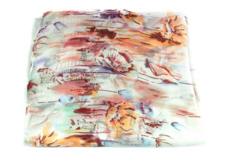Dámský šátek  s květovaným vzorem