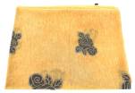 Dámský šátek  s květovaným vzorem - hořčicová