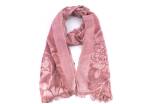 Dámský šátek  s květovaným vzorem - růžová