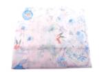 Dámský hedvábný šátek  s květovaným vzorem - světle růžová