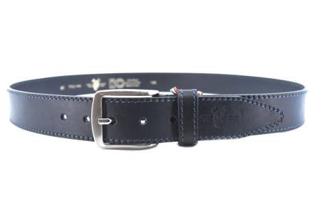 Kožený opasek Harvey Miller Made in italy - tmavě modrá/125