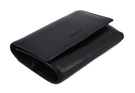 Kožená peněženka Valentini - černá