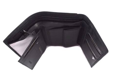 Kožená peněženka Valentini - černá